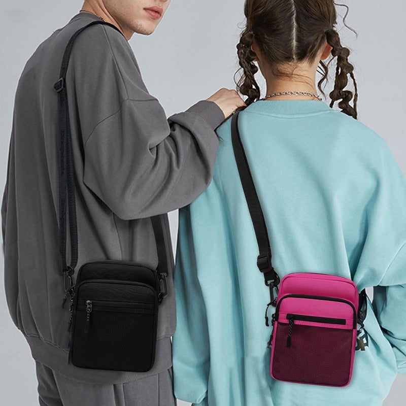 Lohol Small Messenger Bag for Men Women, Water Resistant Adjustable Crossbody Sling bag Purse for Travel Sports - Image 3
